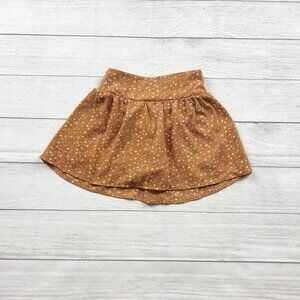 Speechless Girls Skort Brown Floral Skirt Shorts Smocked Waist 7
